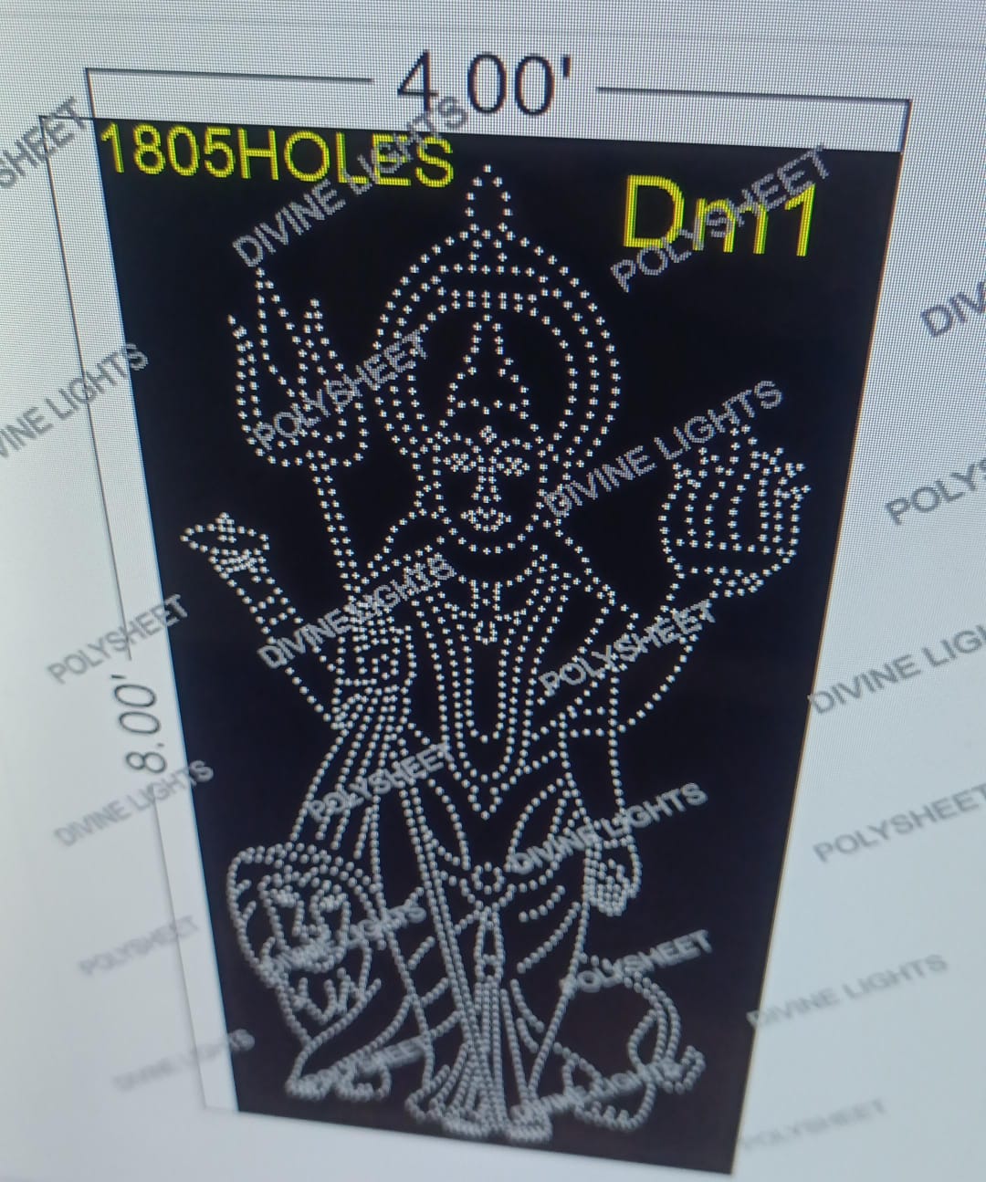 DM1 DEVI MATA 8X4 FEET 1805 HOLES