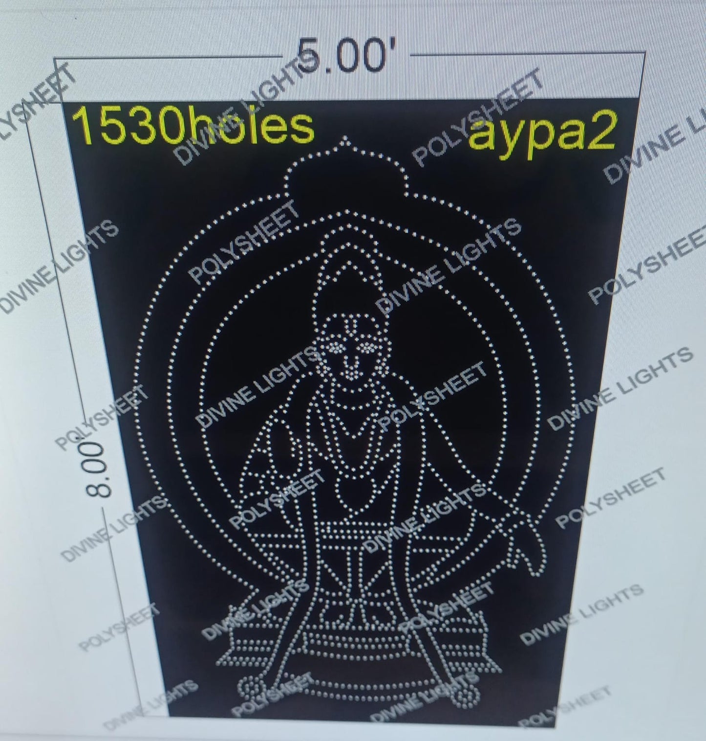 AYPA2 AYPPA 8X5 FEET 1530 HOLES (2 PART)