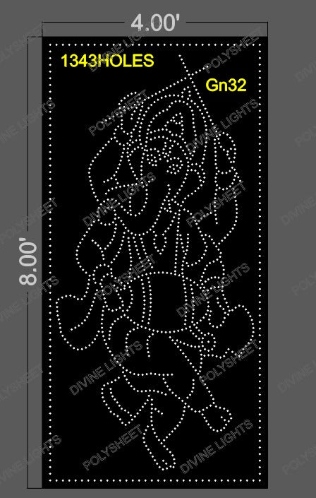 GN32 GANESH JI 8X4 FEET 1343 HOLES