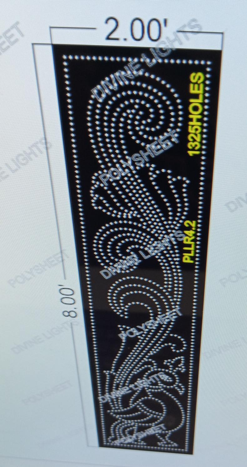 PLLR4.2 PILLAR 8X2 FEET 1325 HOLES
