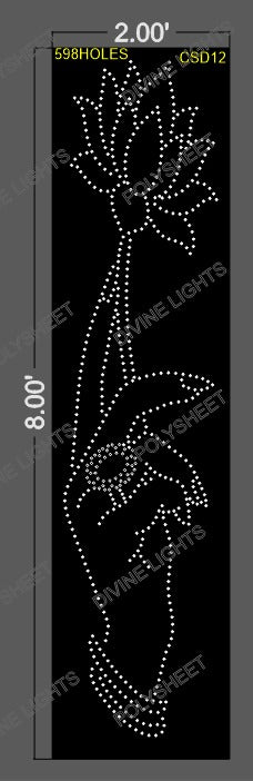 CSD12 CUSTOM DESIGN 8X2 FEET 598 HOLES
