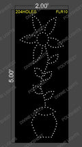 FLR10 FLOWER 5X2 FEET 204 HOLES