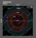 CRC11 CIRCLE 8X8 FEET 4060 HOLES (2 PARTS)
