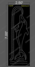FISH4 FISH 7X2.5 FEET 664 HOLES