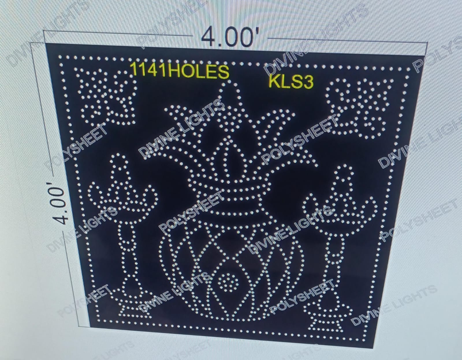 KLS3 KALASH 4X4 FEET 1141 HOLES