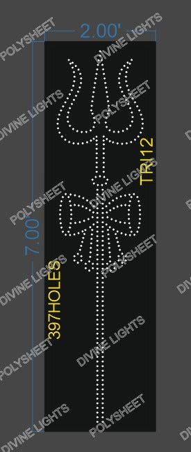 TRI12 TRISHUL 7X2 FEET 397 HOLES
