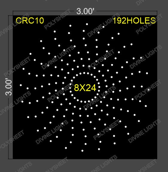 CRC10 CIRCLE 3X3 FEET 192 HOLES