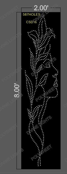 CSD16 CUSTOM DESIGN 8X2 FEET 587 HOLES