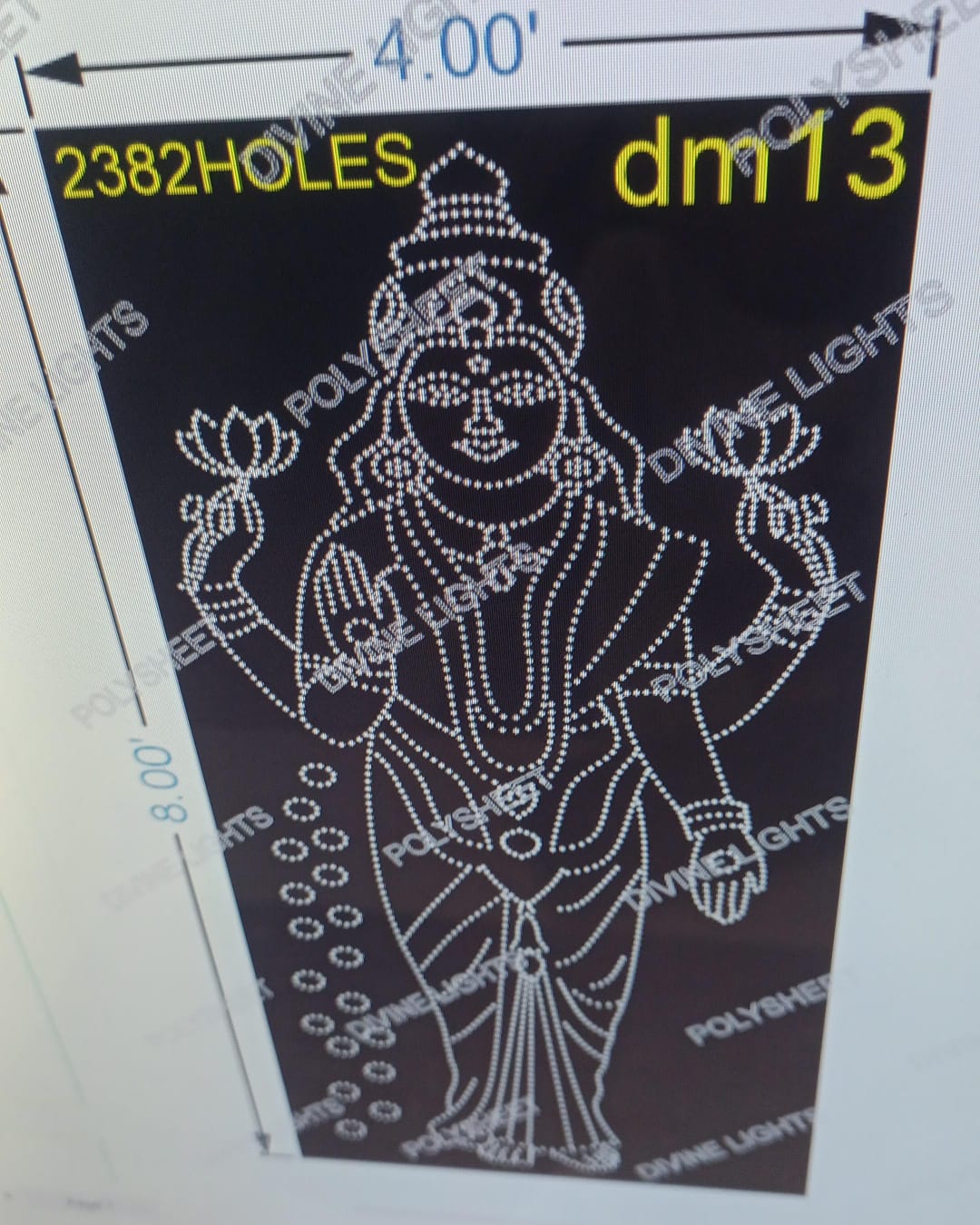 DM13 DEVI MATA 8X4 FEET 2382 HOLES