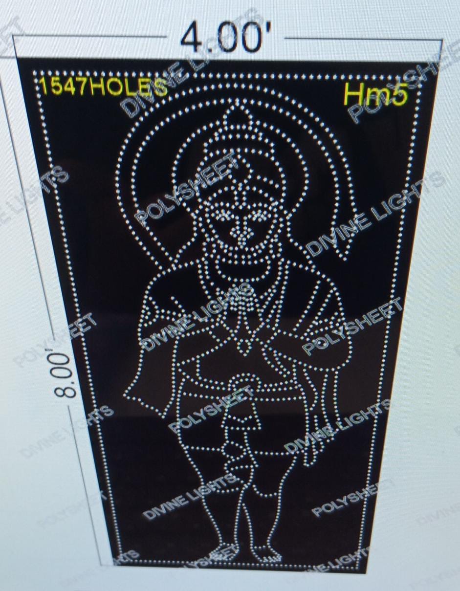 HM5 HANUMAN 8X4 FEET 1547 HOLES