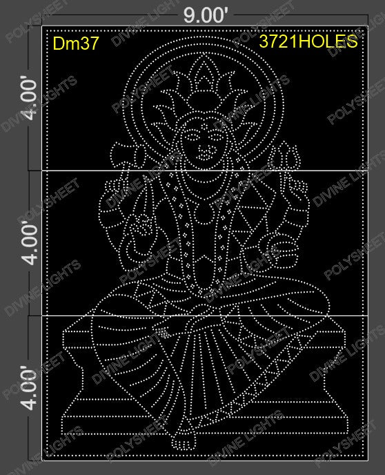 DM37 DEVI MATA 12X9 FEET 3721 HOLES (3 PARTS)