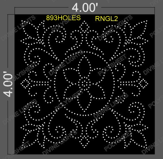 RNGL2 RANGOLI 4X4 FEET 893 HOLES