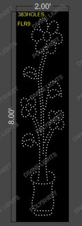 FLR9 FLOWER 8X2 FEET 383 HOLES