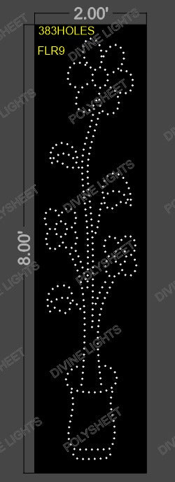 FLR9 FLOWER 8X2 FEET 383 HOLES