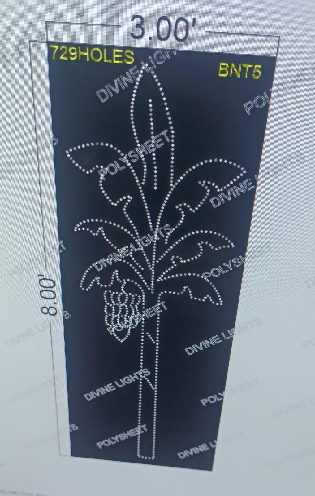 BNT5 BANANA TREE 8X3 FEET 729 HOLES