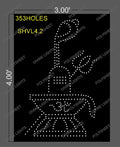 SHVL4.2 SHIVLING 4X3 FEET 353 HOLES