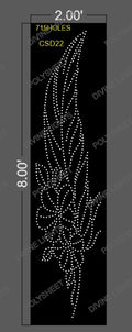 CSD22 CUSTOM DESIGN 8X2 FEET 715 HOLES