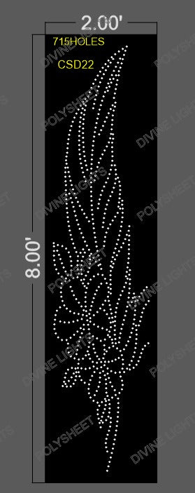 CSD22 CUSTOM DESIGN 8X2 FEET 715 HOLES