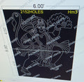 HM3 HANUMAN 8X6 FEET 2152 HOLES