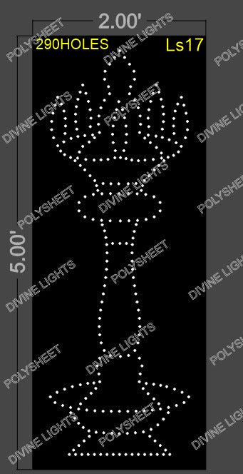 LS17 LAMP STAND 5X2 FEET 290 HOLES