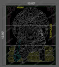 NRSM1 NARSIMHA 12X10 FEET 7633 HOLES (3 PARTS)