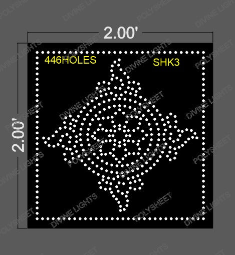 SHK3 SHAKHRAM 2X2 FEET 446 HOLES