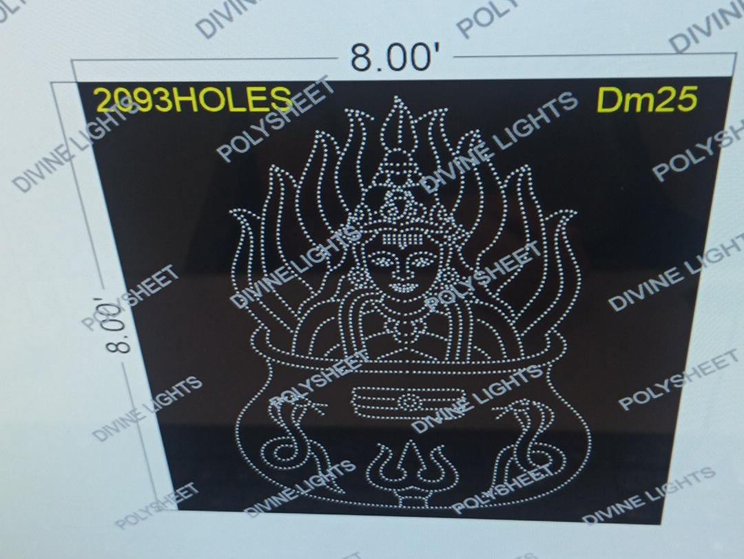 DM25 DEVI MATA 8X8 FEET 2093 HOLES  (2 PART )