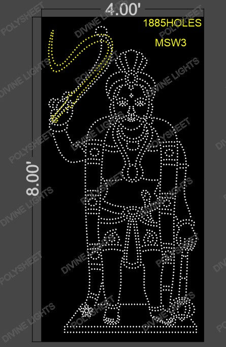 MSW3 SHREE MUNISWARAN 8X4 FEET 1885 HOLES