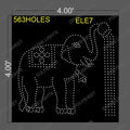 ELE7 ELEPHANT 4X4 FEET 563 HOLES