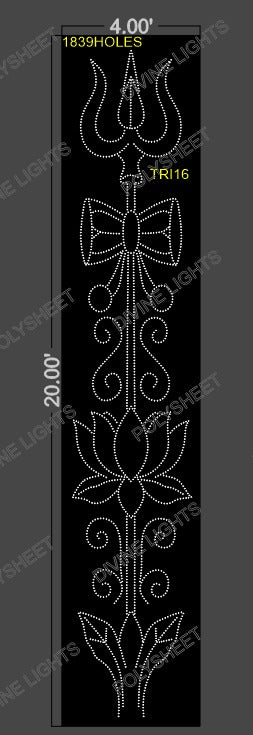 TRI16 TRISHUL 20X4 FEET 1839  HOLES