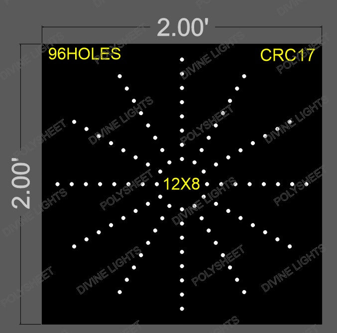 CRC17 CIRCLE 2X2 FEET 96 HOLES