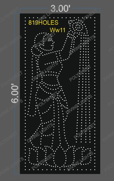 WW11 WOMEN 6X3 FEET 819 HOLES