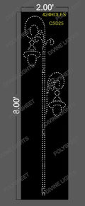 CSD25 CUSTOM DESIGN 8X2 FEET 424 HOLES