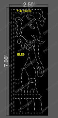 ELE9 ELEPHANT 7X2.5 FEET 714 HOLES