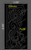 PC26 PEACOCK 6X3 FEET 935 HOLES