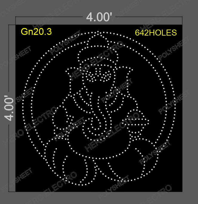 GN20.3 GANESHJI 4X4 FEET 642 HOLES