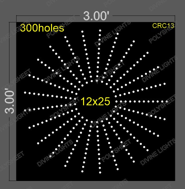 CRC13 CIRCLE 3X3 FEET 300 HOLES