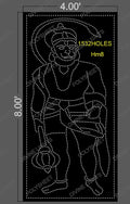 HM8 HANUMAN JI 8X4 FEET 1532 HOLES