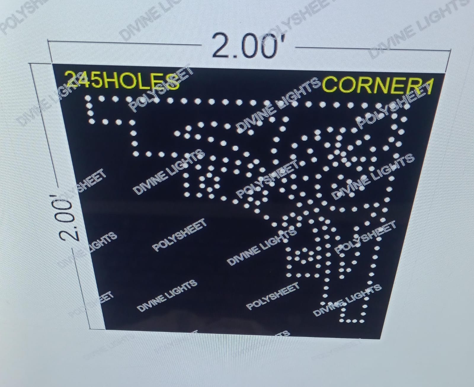 CORNER1 CORNER 2X2 FEET 245 HOLES