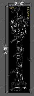 LS4.2 LAMP STAND 8X2 FEET 475 HOLES