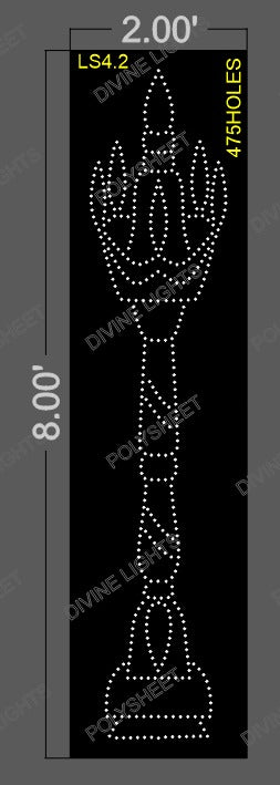 LS4.2 LAMP STAND 8X2 FEET 475 HOLES