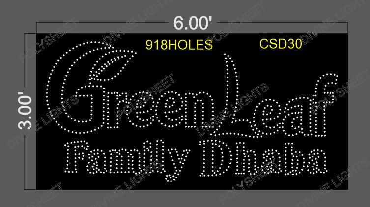 CSD30 CUSTOM DESIGN 3X6 FEET 918 HOLES