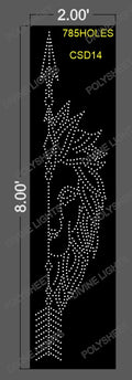 CSD14 CUSTOM DESIGN 8X2 FEET 785 HOLES
