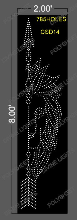 CSD14 CUSTOM DESIGN 8X2 FEET 785 HOLES