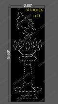 LS21 LAMP STAND 5.5X2 FEET 377 HOLES