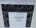 DGT5 DESIGNER GATE 14X16 FEET 4753  HOLES (4 PARTS)