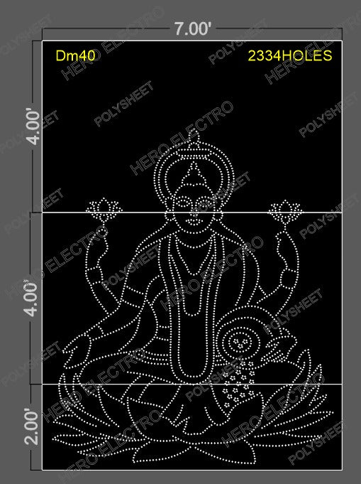 DM40 DEVI MATA 10X7 FEET 2334 HOLES (3 PARTS)