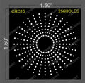 CRC15 CIRCLE 1.5X1.5 FEET 256  HOLES