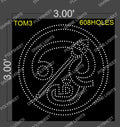 TOM3 TAMIL OM 3X3 FEET 608 HOLES