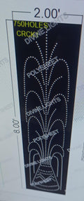 CRCK1 CRECKER 8X2 FEET 750 HOLES